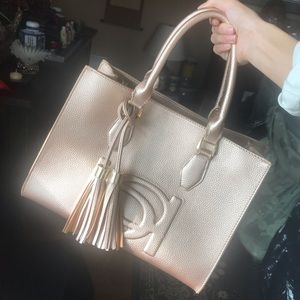 Bebe Rose Gold Purse Brand New with Tags